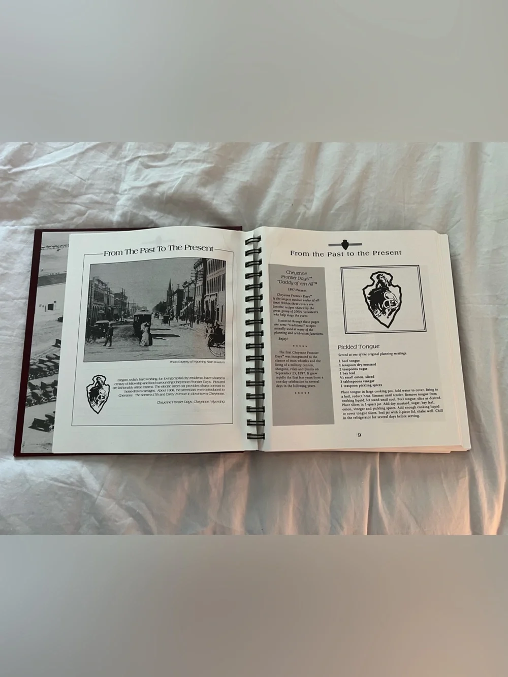 Cheyenne Frontier Days Daddy of 'Em All Cookbook Hard Cover Rings Wyoming